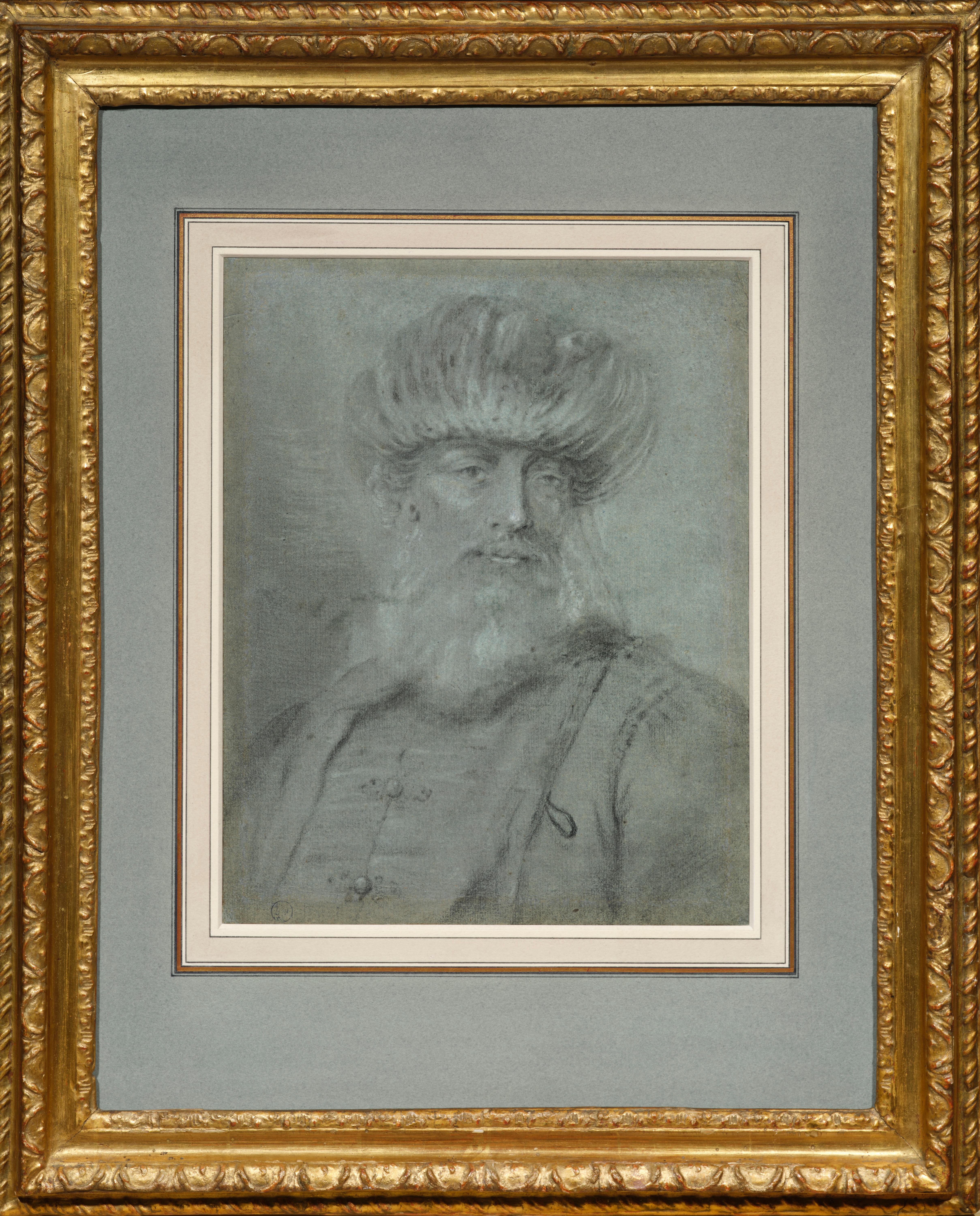 We would like to thank Mrs. Bozena Anna Kowalczyk for confirming the attribution of this drawing to Giuseppe Nogari in a study (available in Italian) from which we have taken our inspiration for the presentation below.

A middle-aged man in a turban