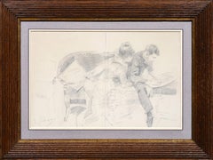 Portrait of Paul-César Helleu, a drawing by Rafael de Ochoa y Madrazo (ca. 1885)