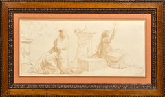 Un raro disegno neoclassico di Jean-Pierre Péquignot, amico di Girodet