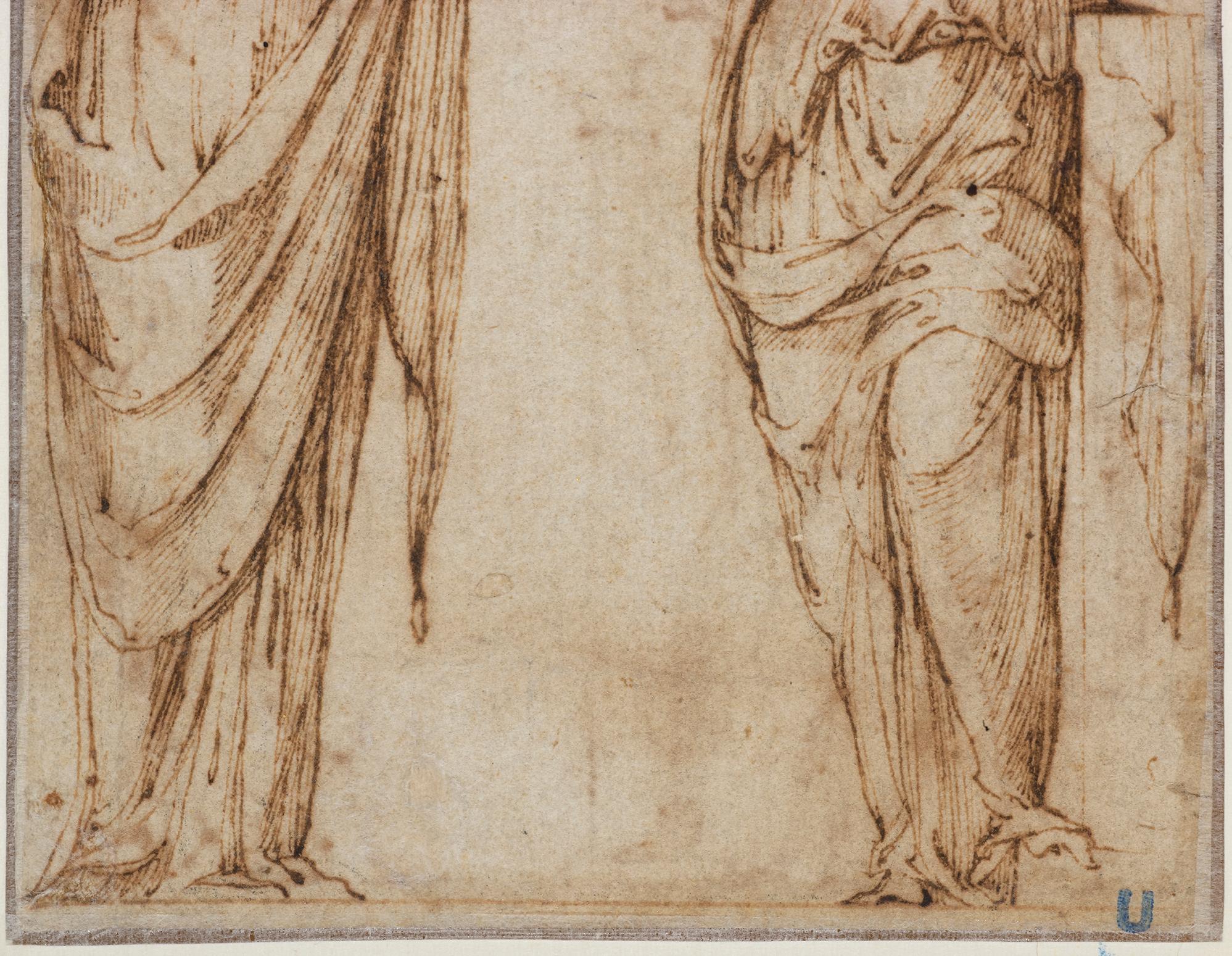 Apollo and the Muses, a Renaissance drawing attributed to Girolamo da Carpi 4