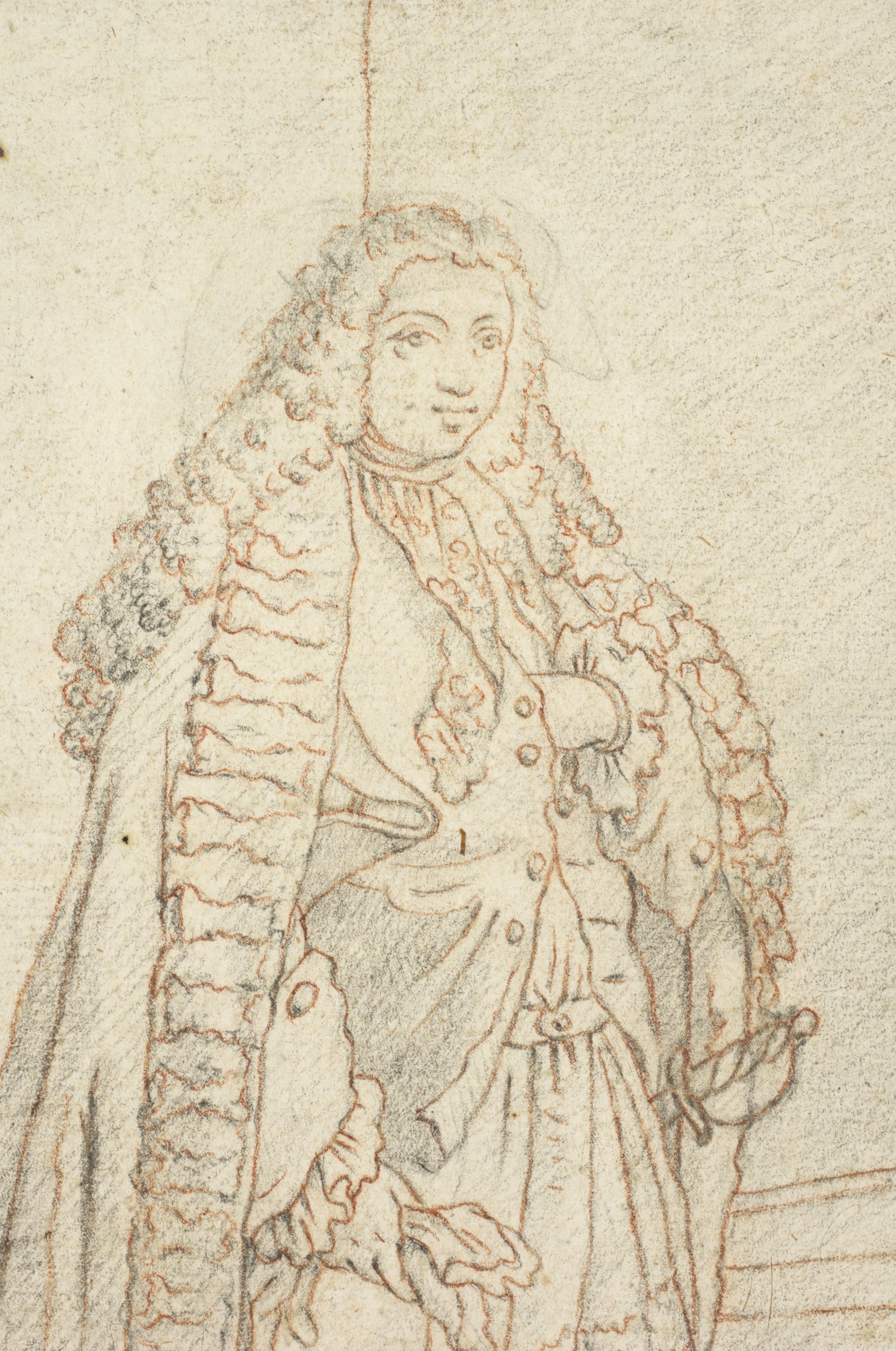 Kostüm eines Botschafters von Venedig, eine Zeichnung von Francesco Galimberti (1755 - 1803) im Angebot 2