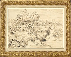 Paysage avec baigneurs (d'après Carracci), de Michel Corneille le Jeune