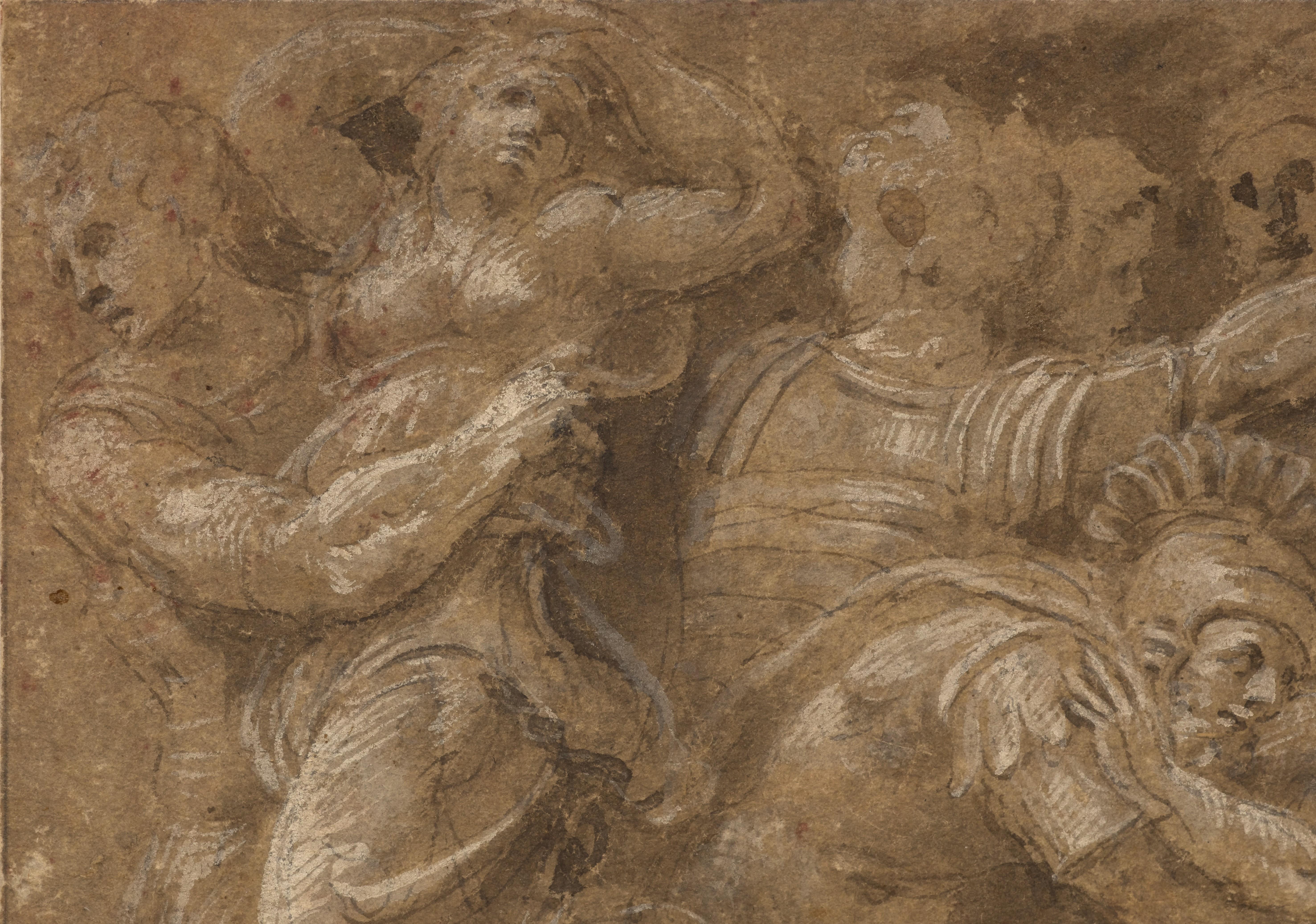 L'enlèvement des Sabines , un dessin de la Renaissance de Biagio Pupini en vente 4