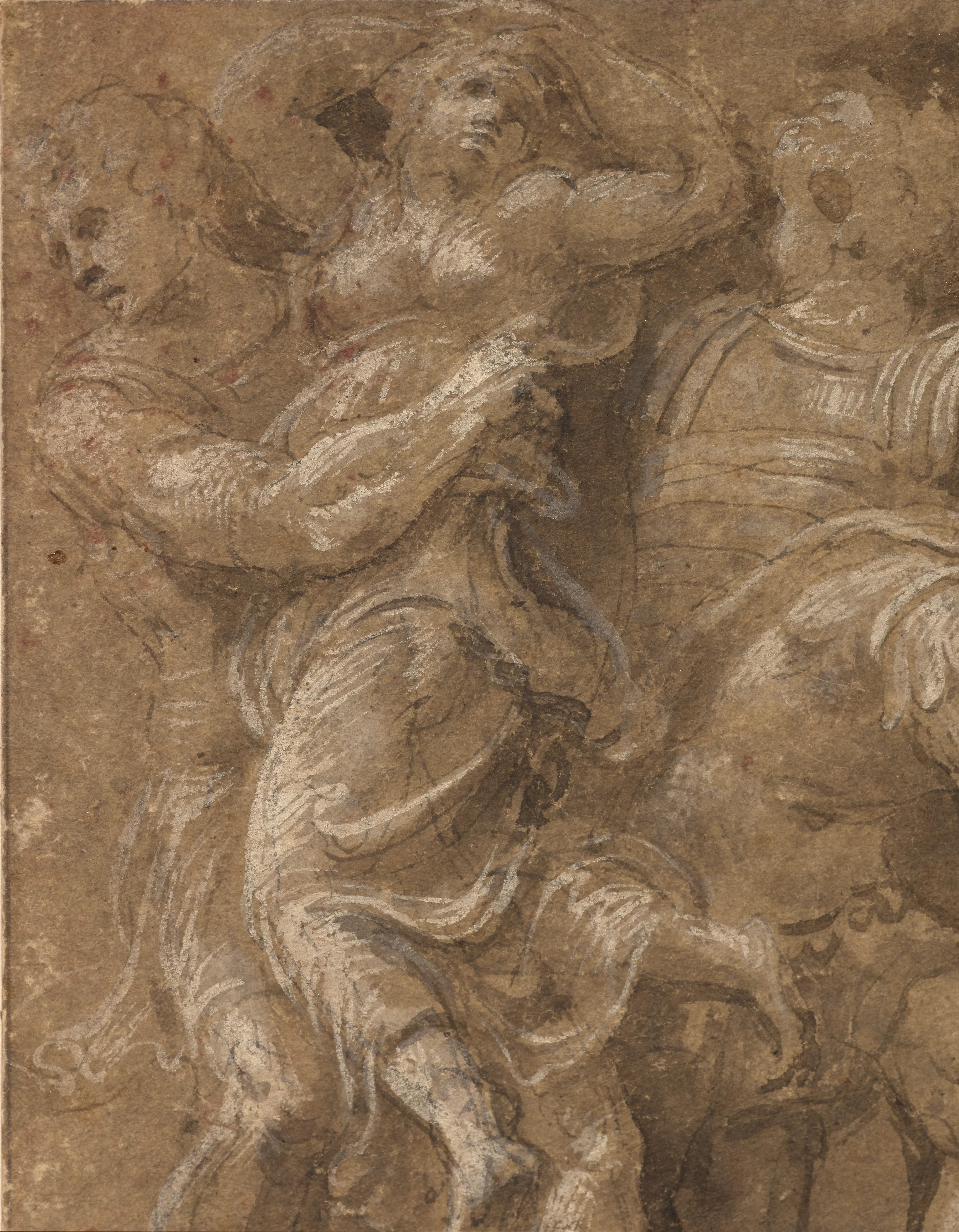 L'enlèvement des Sabines , un dessin de la Renaissance de Biagio Pupini en vente 6
