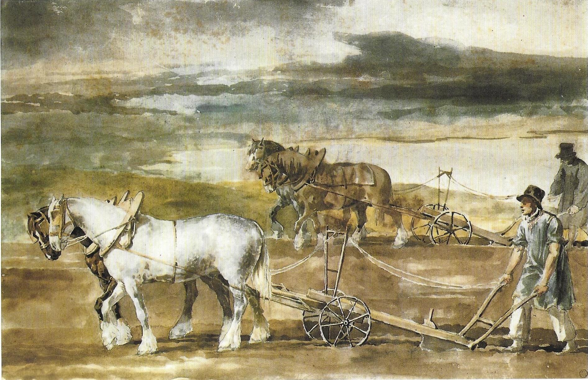 Études de chevaux recto-verso par Théodore Géricault en vente 4