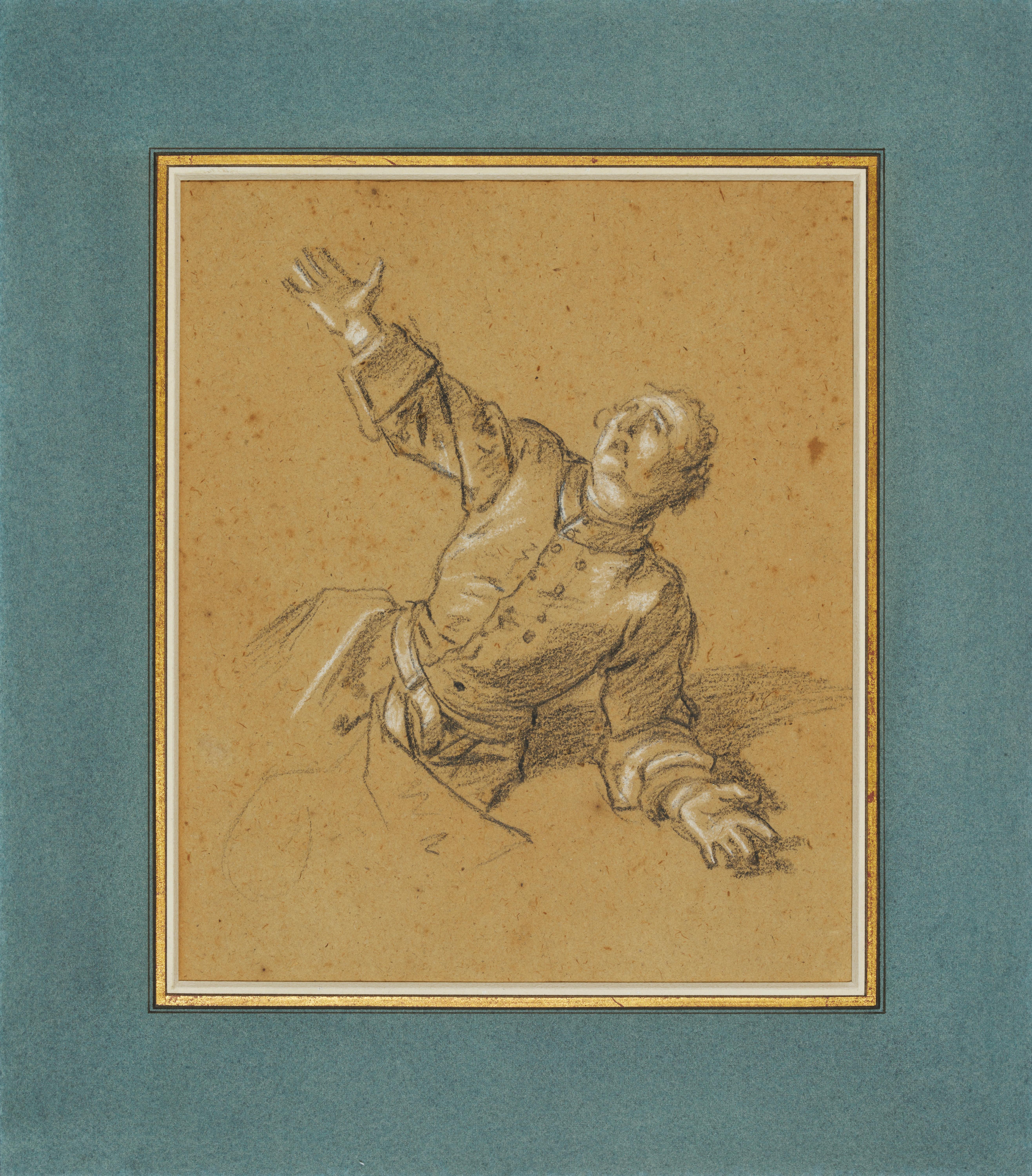 Le soldat cherchant Mercy, une étude préparatoire de Jean-Marc Nattier (1685 - 1766) en vente 2