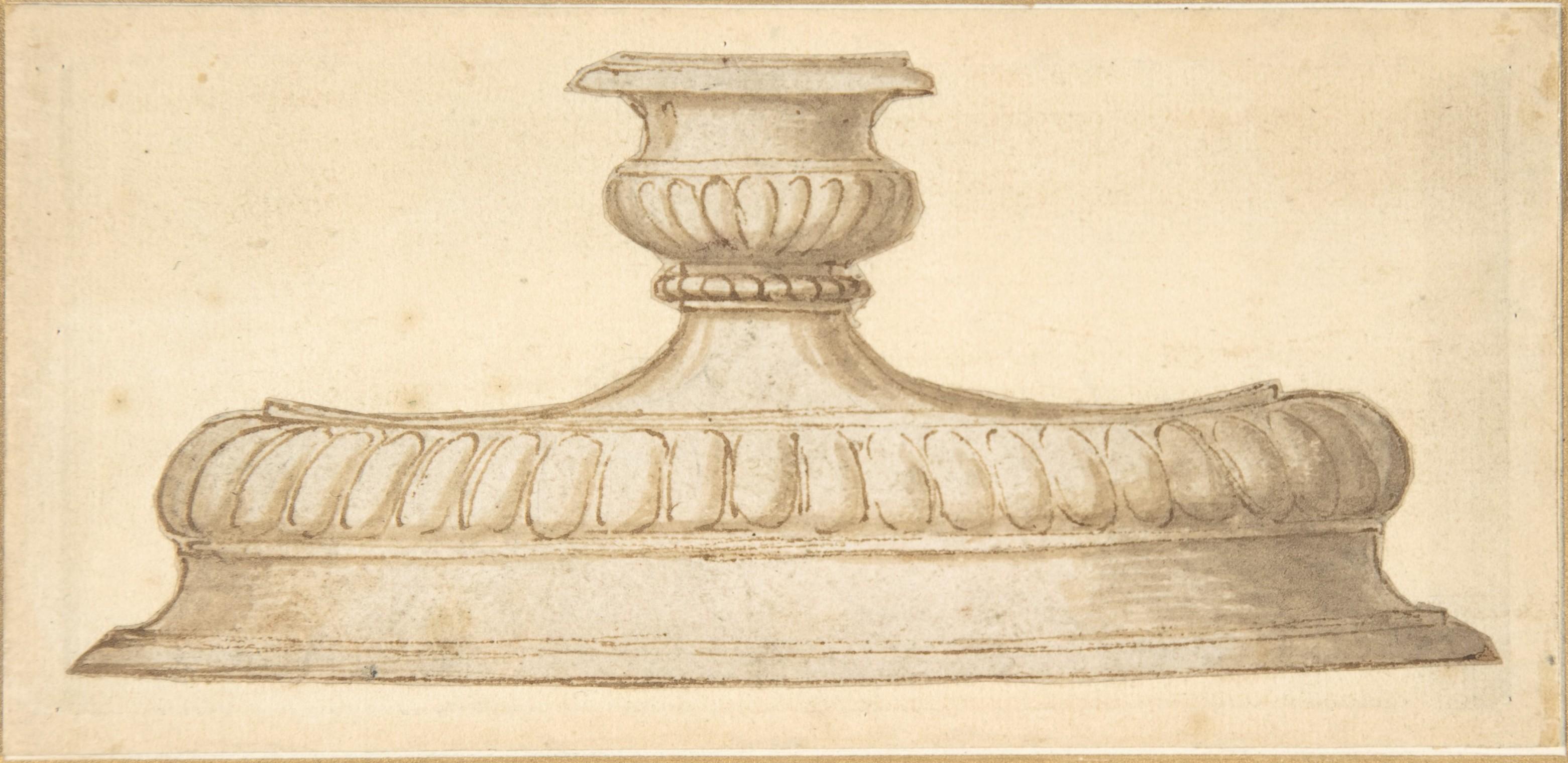 Candelstick project, a drawing attributed to Giulio Romano (circa 1499 - 1546) 2