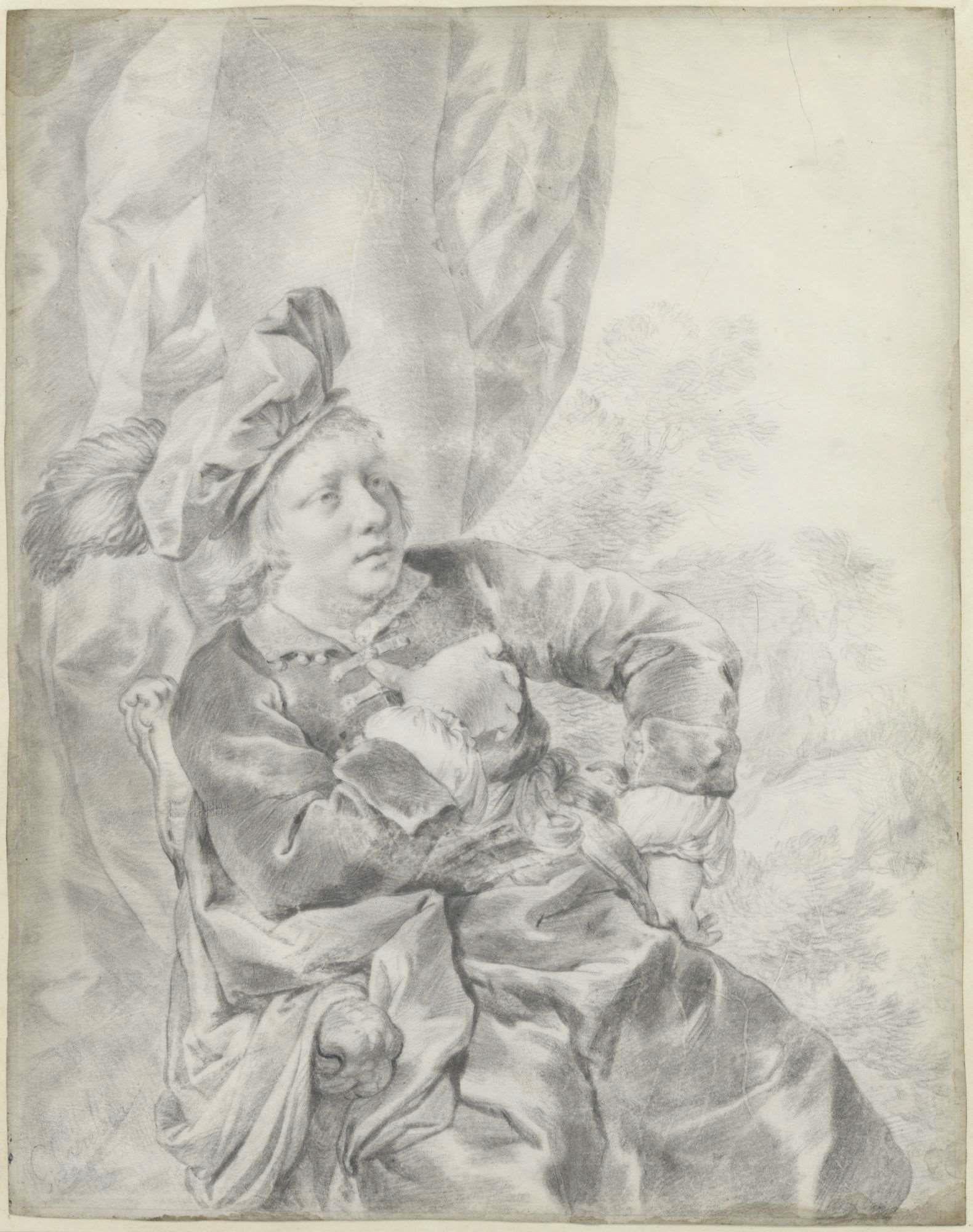 Portrait of a Newlywed by Casper Casteleyn, an artist of the Dutch Golden Age For Sale 3
