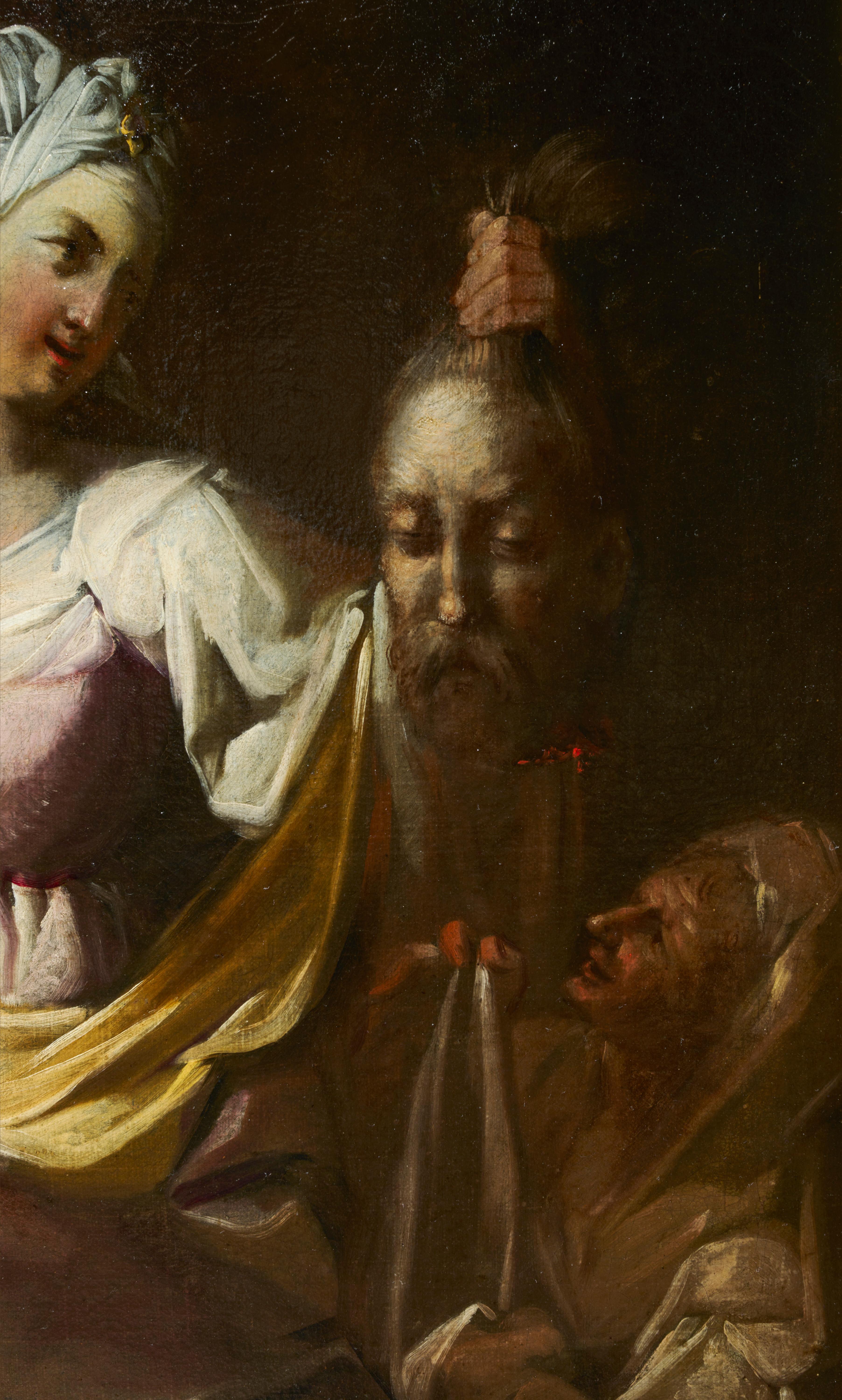 Judith et Salome, paire de peintures à l'huile sur toile de Francesco Conti en vente 5