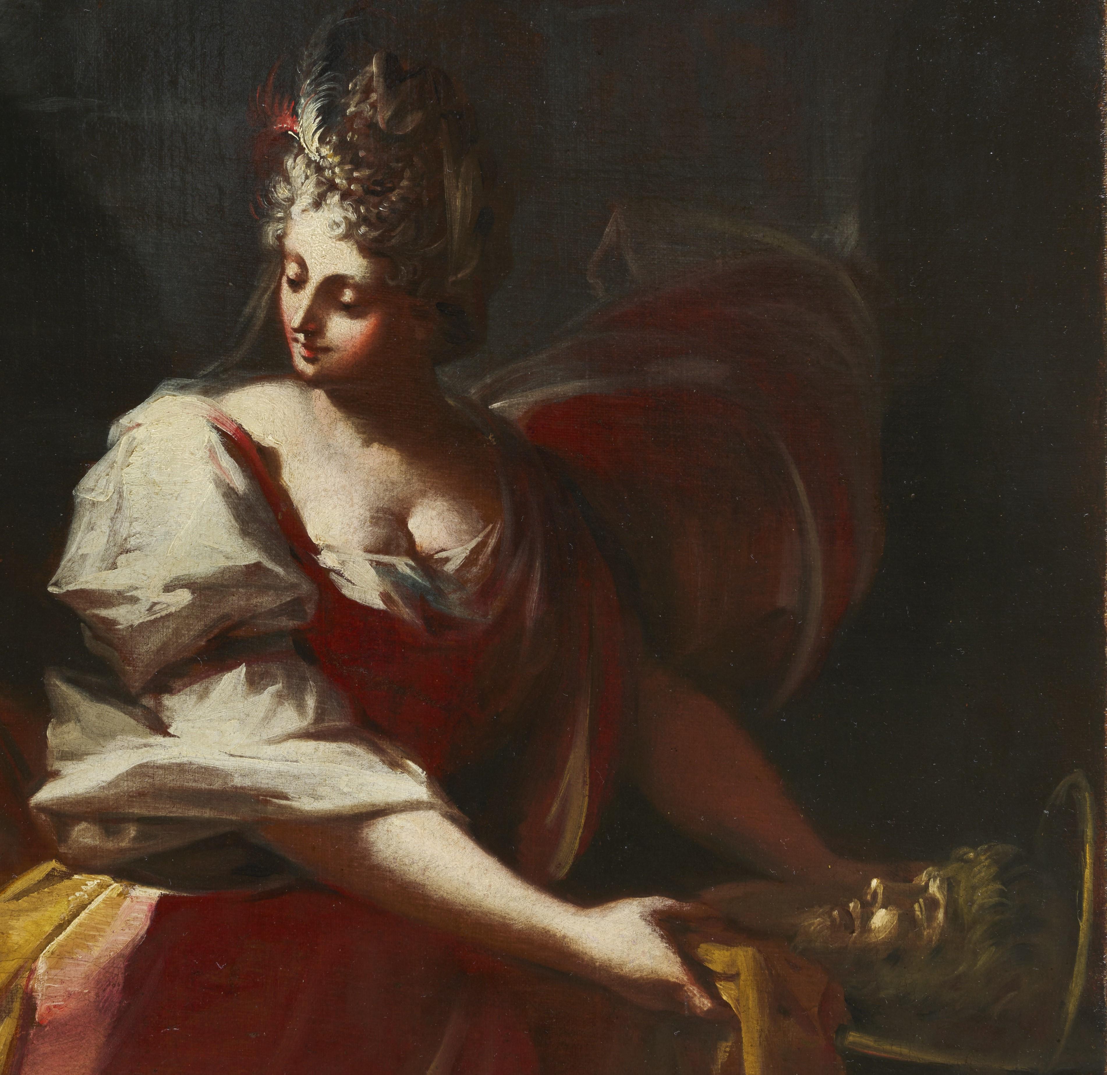 Judith et Salome, paire de peintures à l'huile sur toile de Francesco Conti en vente 9