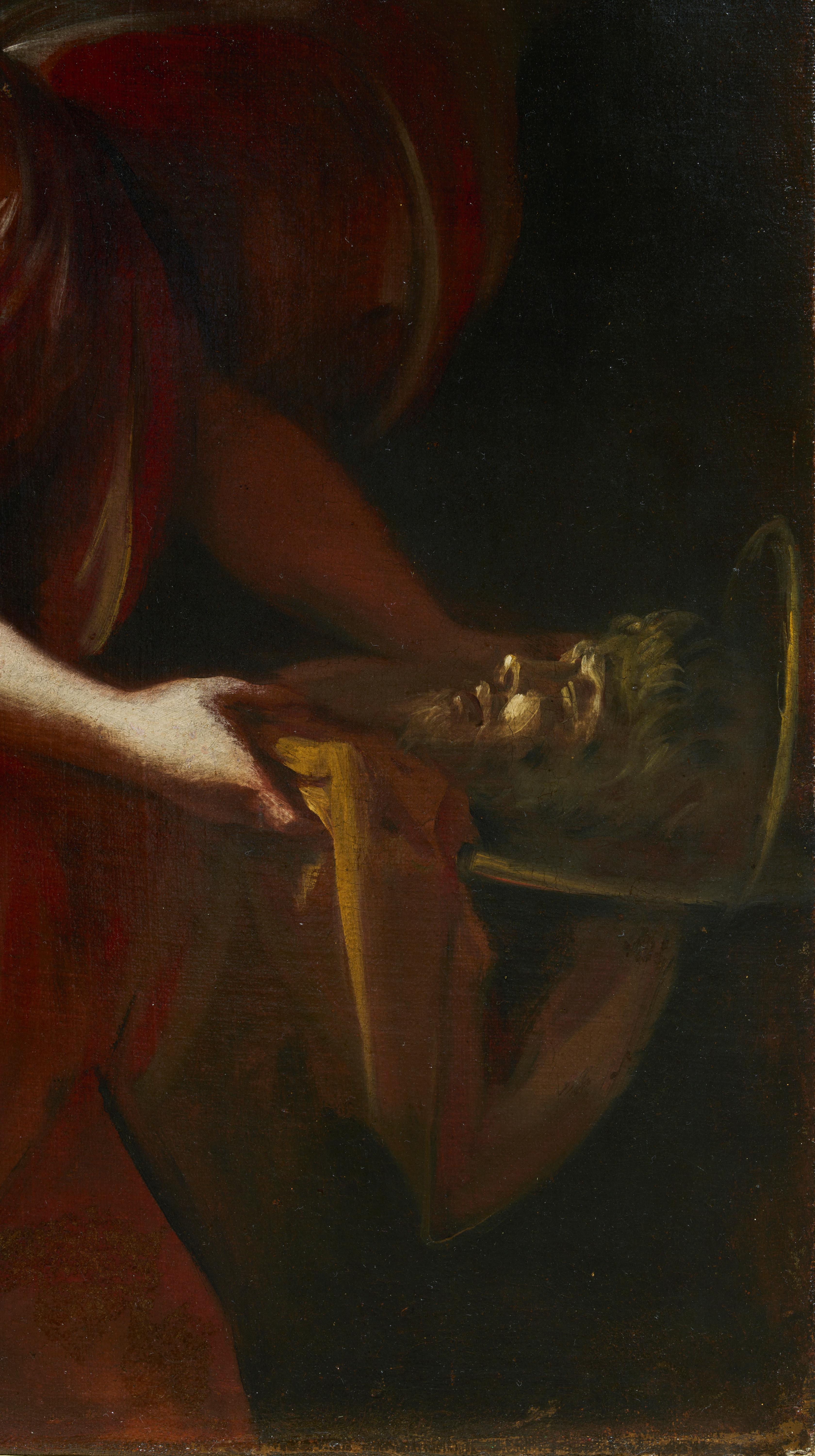 Judith et Salome, paire de peintures à l'huile sur toile de Francesco Conti en vente 11