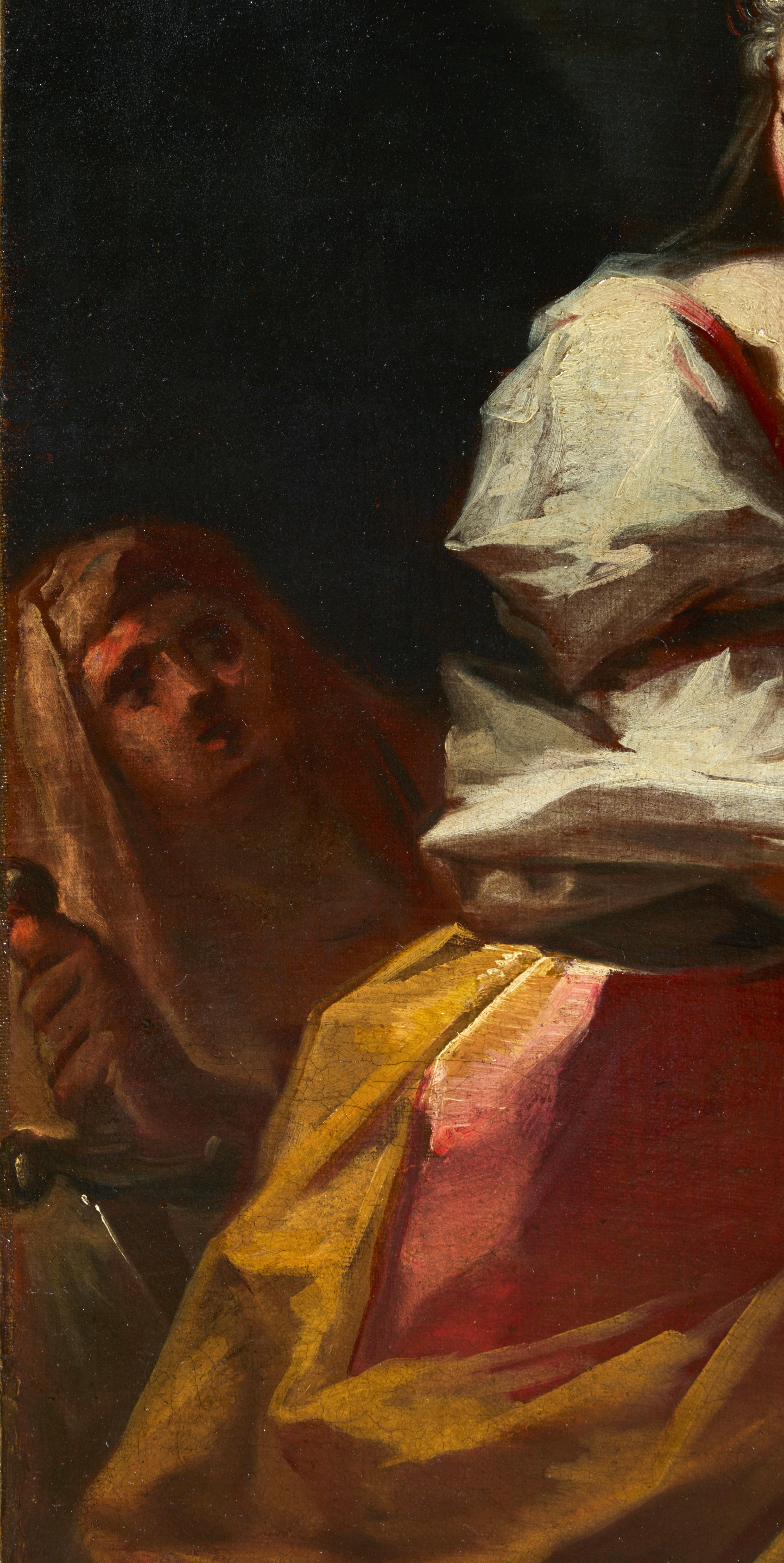 Judith et Salome, paire de peintures à l'huile sur toile de Francesco Conti en vente 12
