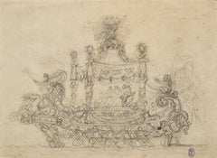 A dazzling Venetian Regatta Boat Study attributed to Alessandra Mauro