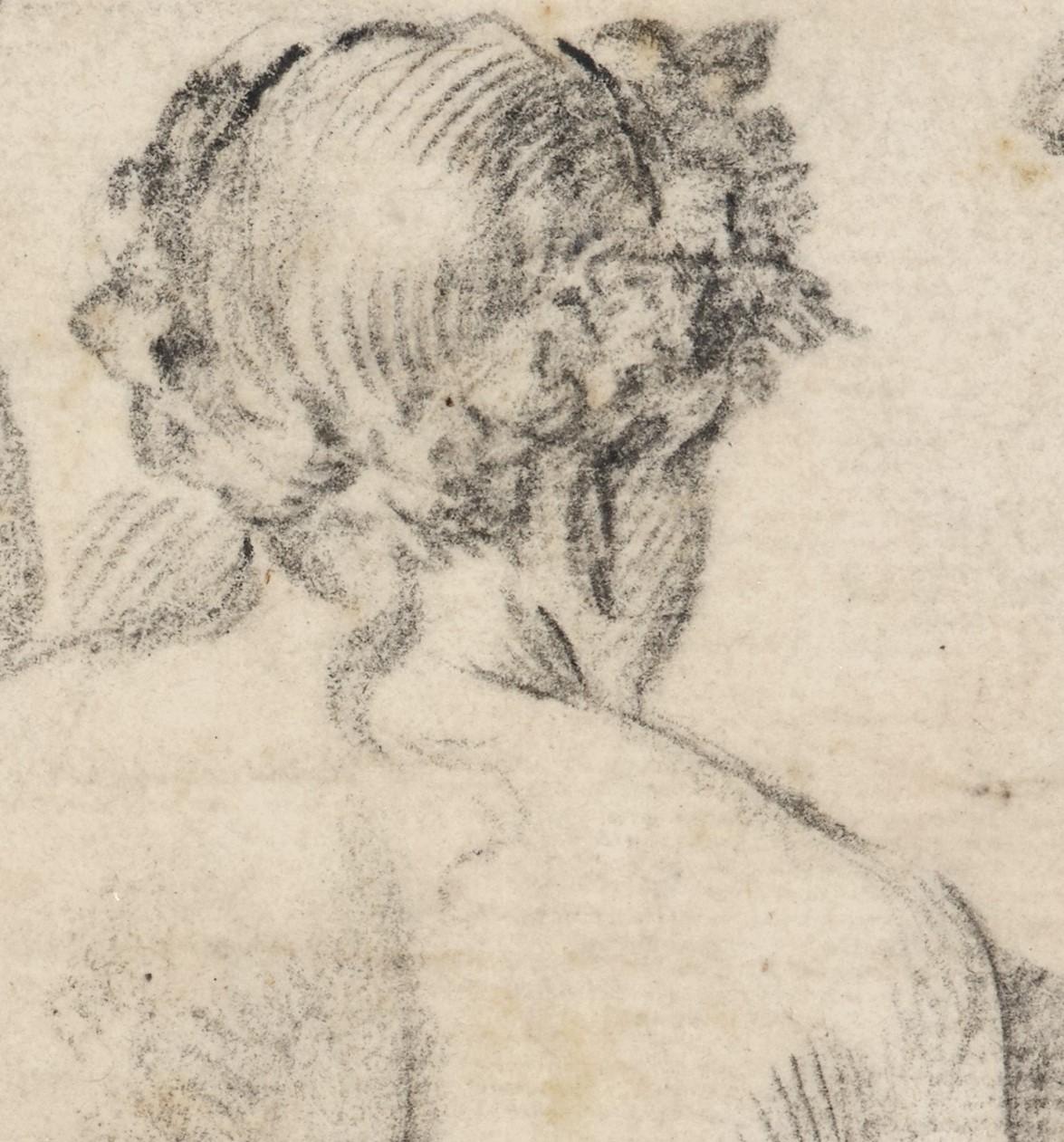 Le satyre conversationnant avec une nymphes, un dessin attribué à Claude Mellan 5