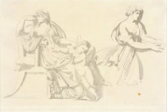 Frieze of antique figures, a drawing by the sculptor Antoine-Denis Chaudet