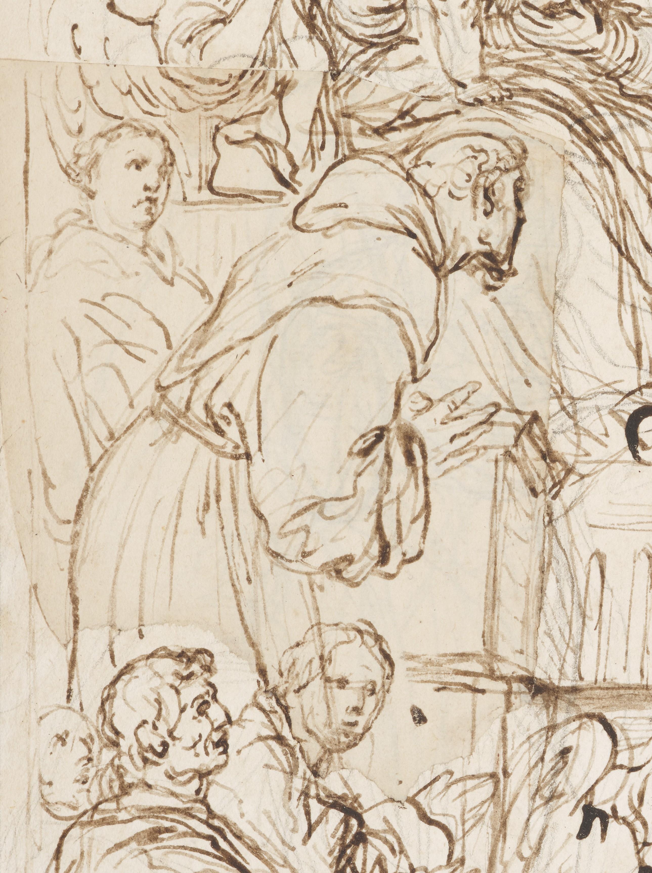 From Renaissance Venice to Barocco Naples, a drawing by Francesco La Marra For Sale 3