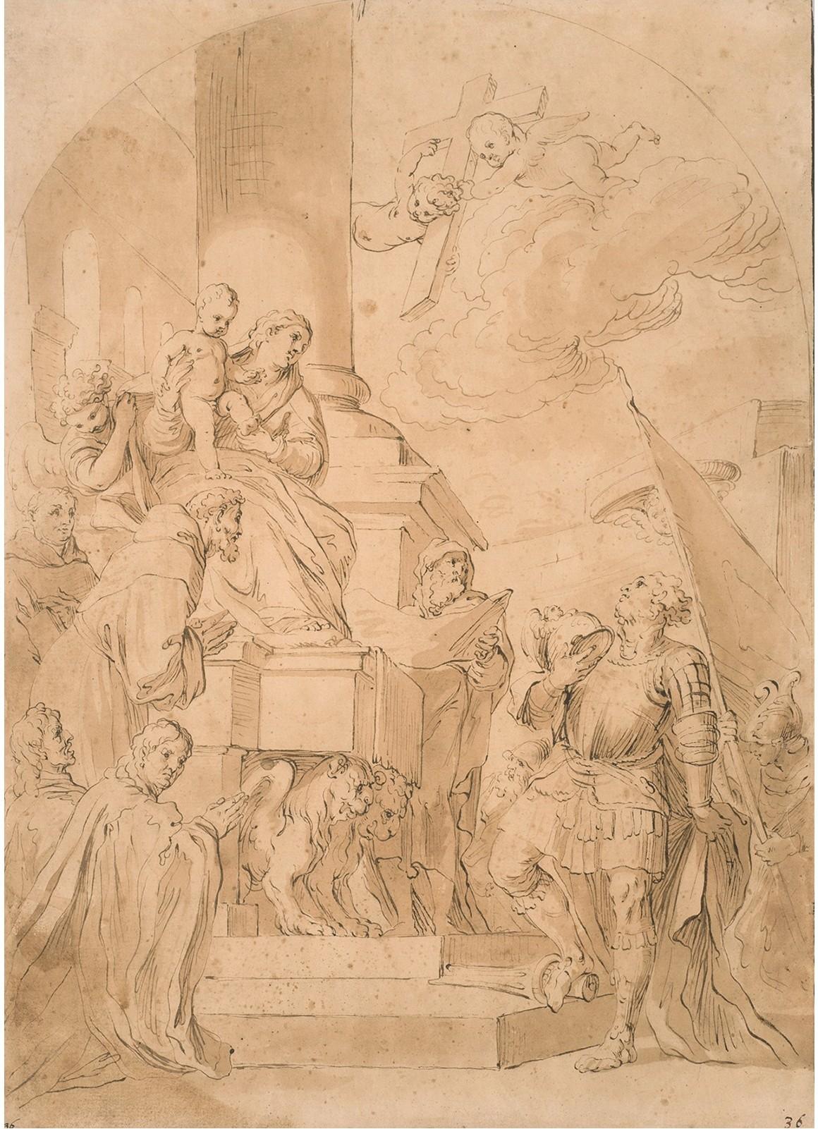 From Renaissance Venice to Barocco Naples, a drawing by Francesco La Marra For Sale 9