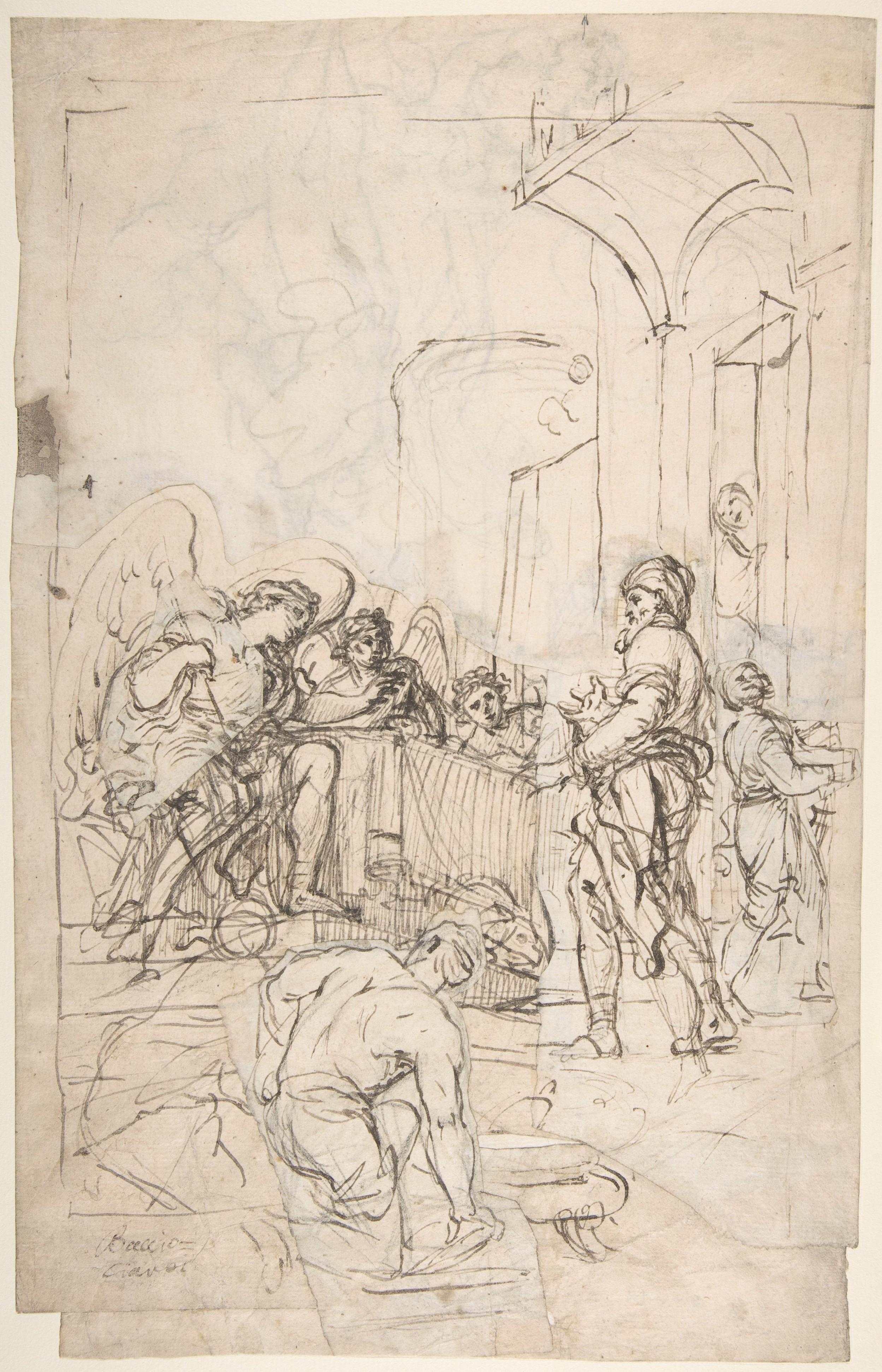From Renaissance Venice to Barocco Naples, a drawing by Francesco La Marra For Sale 10