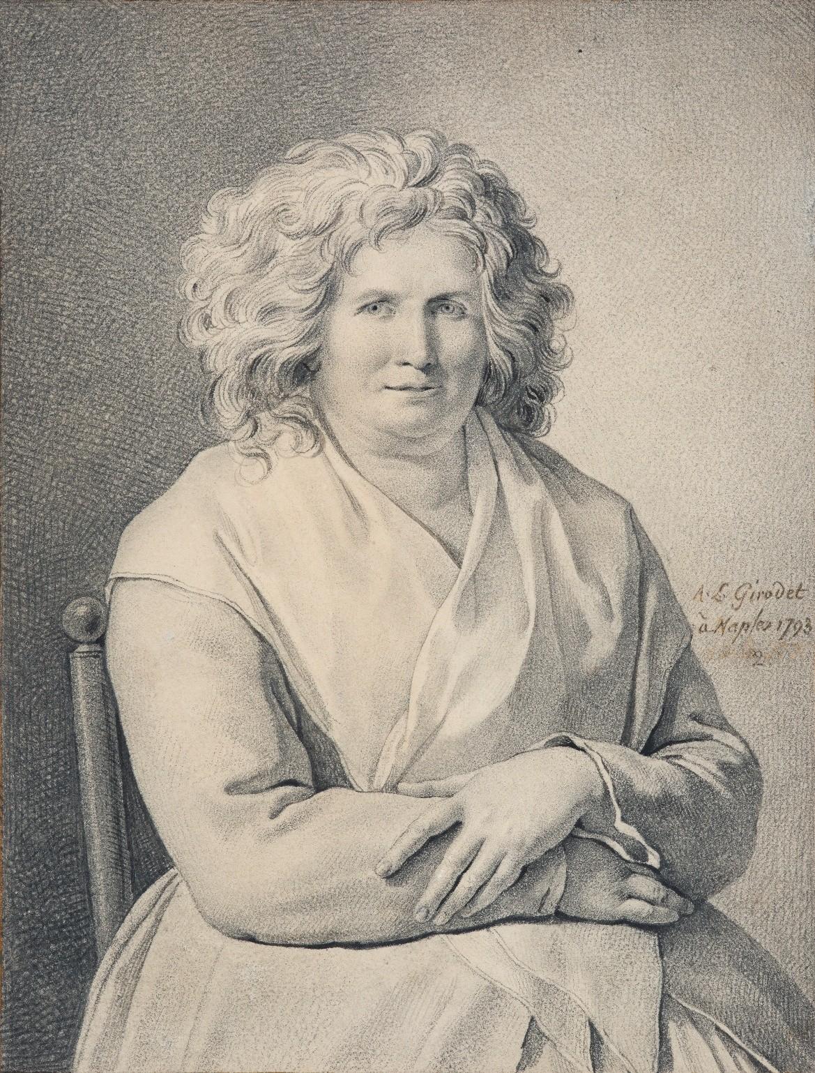 Un raro disegno neoclassico di Jean-Pierre Péquignot, amico di Girodet in vendita 10