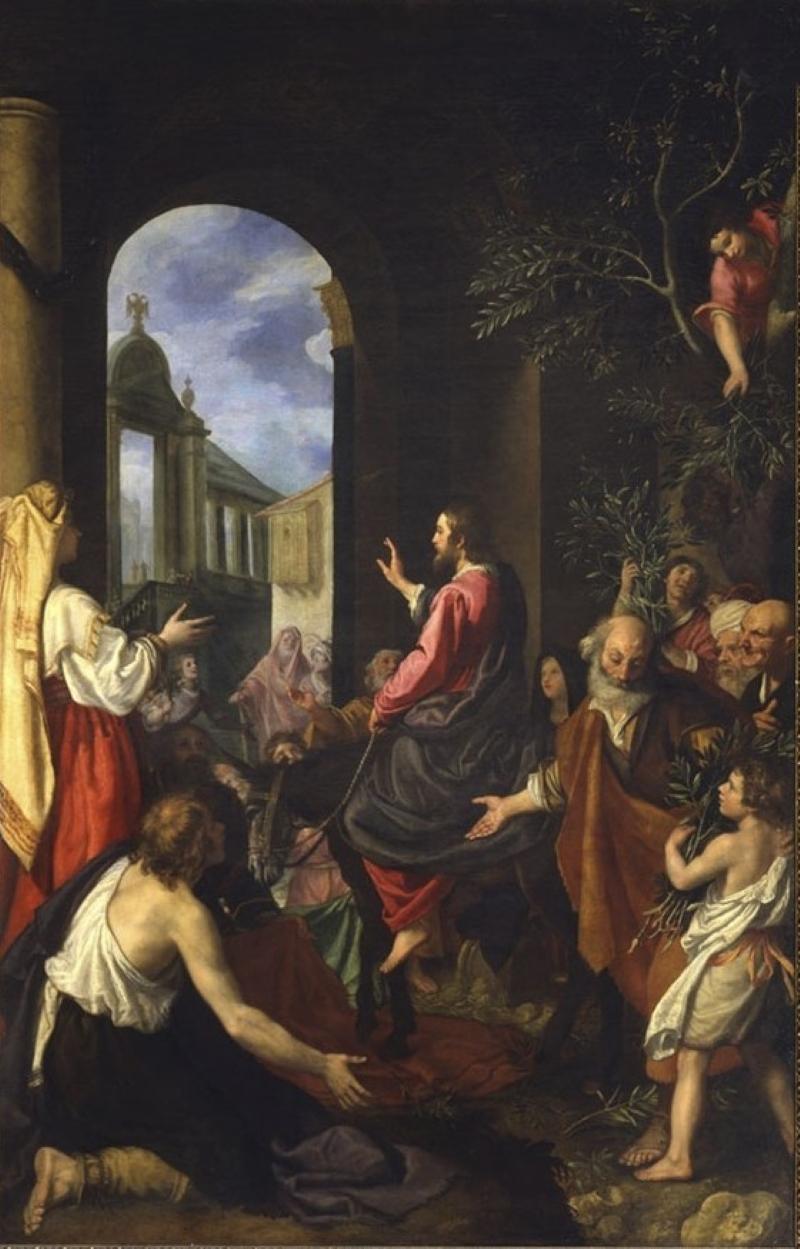 Un grand dessin d'Il Cigoli représentant l'entrée du Christ à Jérusalem en vente 5