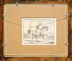 Dessin préparatoire d'Eugène Delacroix au dos d'une de ses estampes