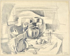 A cubist Bodegón from the 30s' by the Andalusian artist Ismael de La Serna