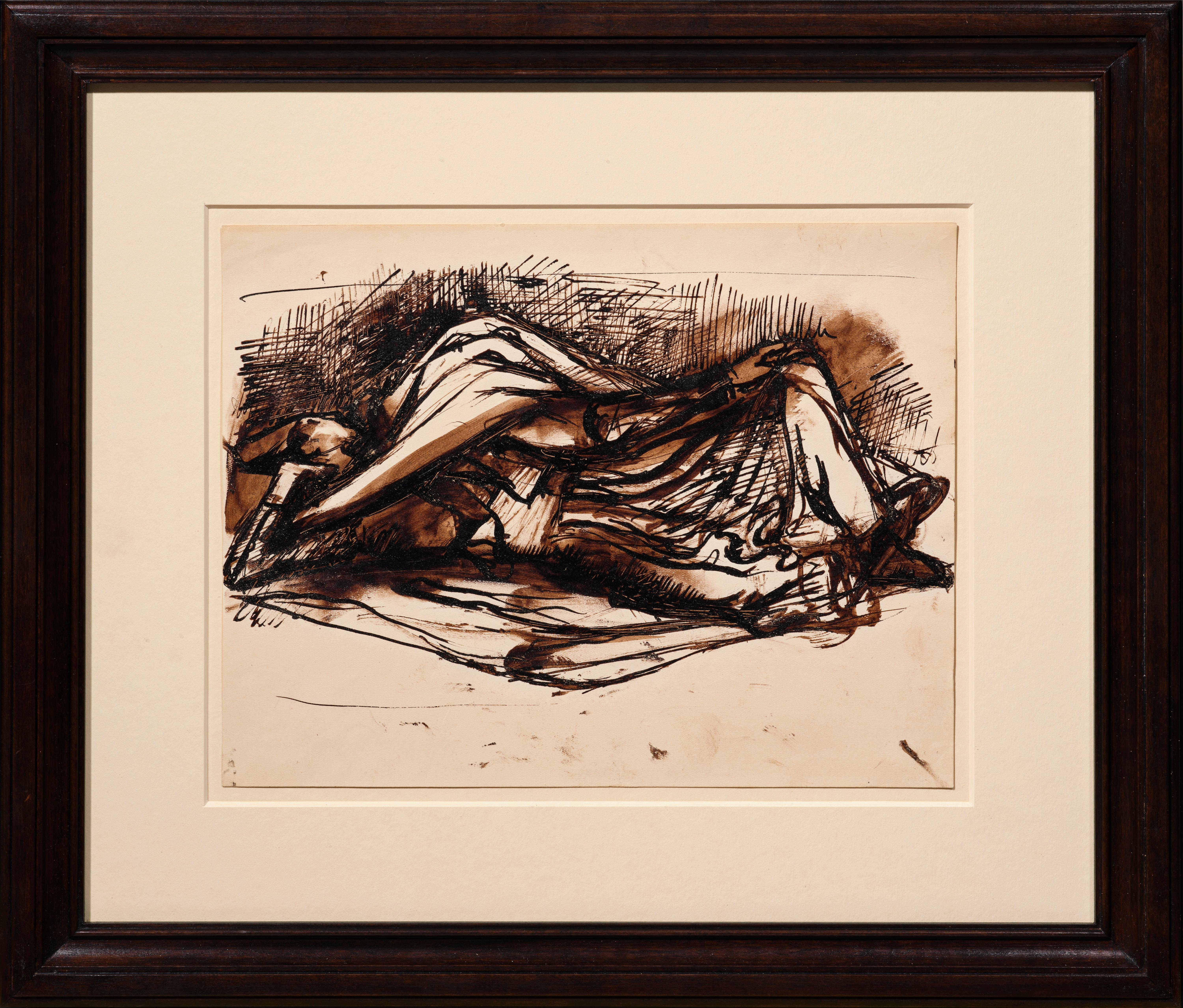 A study for the Sleeping Spahi, a drawing from Pavel Tchelitchew (1930)