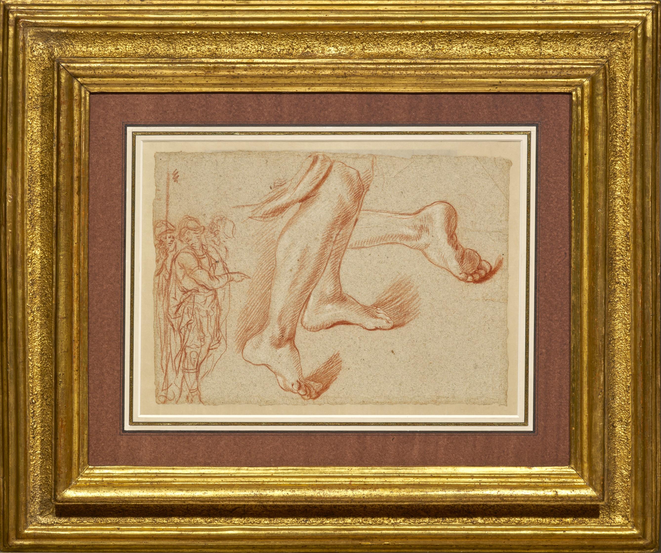 Baldassare Franceschini, called Volterrano Figurative Art – Eine zweiseitige vorbereitende Rötelstudie von Volterrano (1611 - 1689)