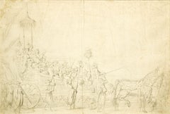Study for « The Chinese Masquerade » by Jean-Baptiste Pierre (1714 - 1789)