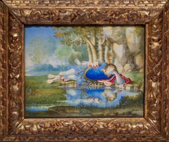 A portrait of the Grand Dauphin as Narcissus attributed to Henri Gascar