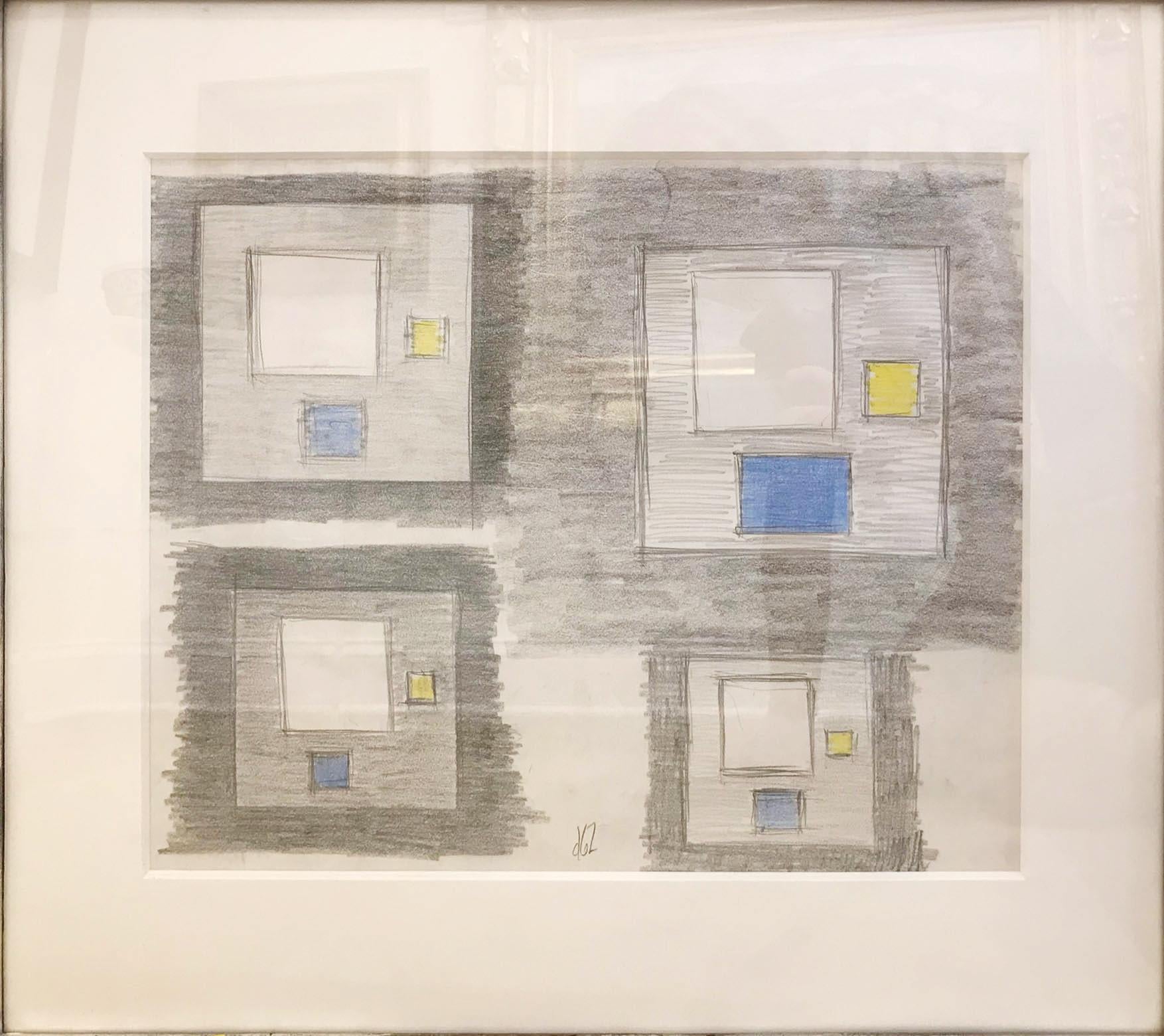 Burgoyne Diller Abstract Drawing - "First Theme"