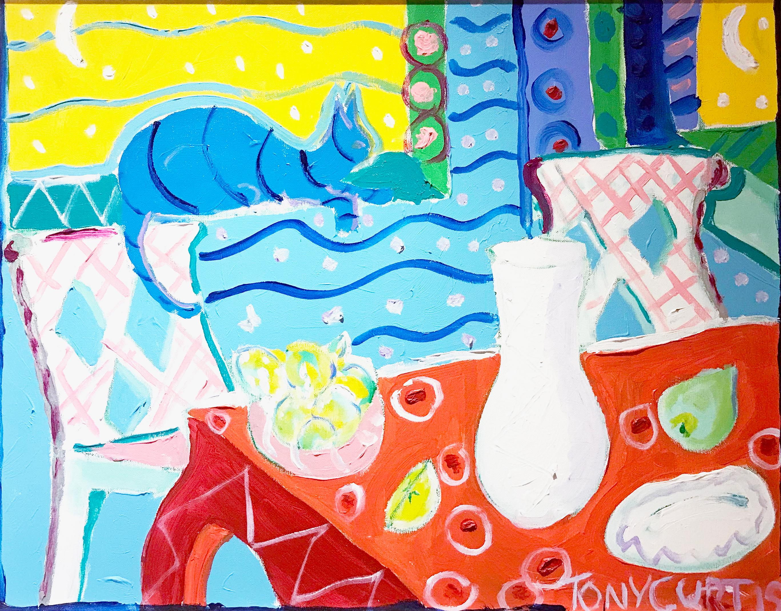 Homage to Matisse - Painting by Tony Curtis