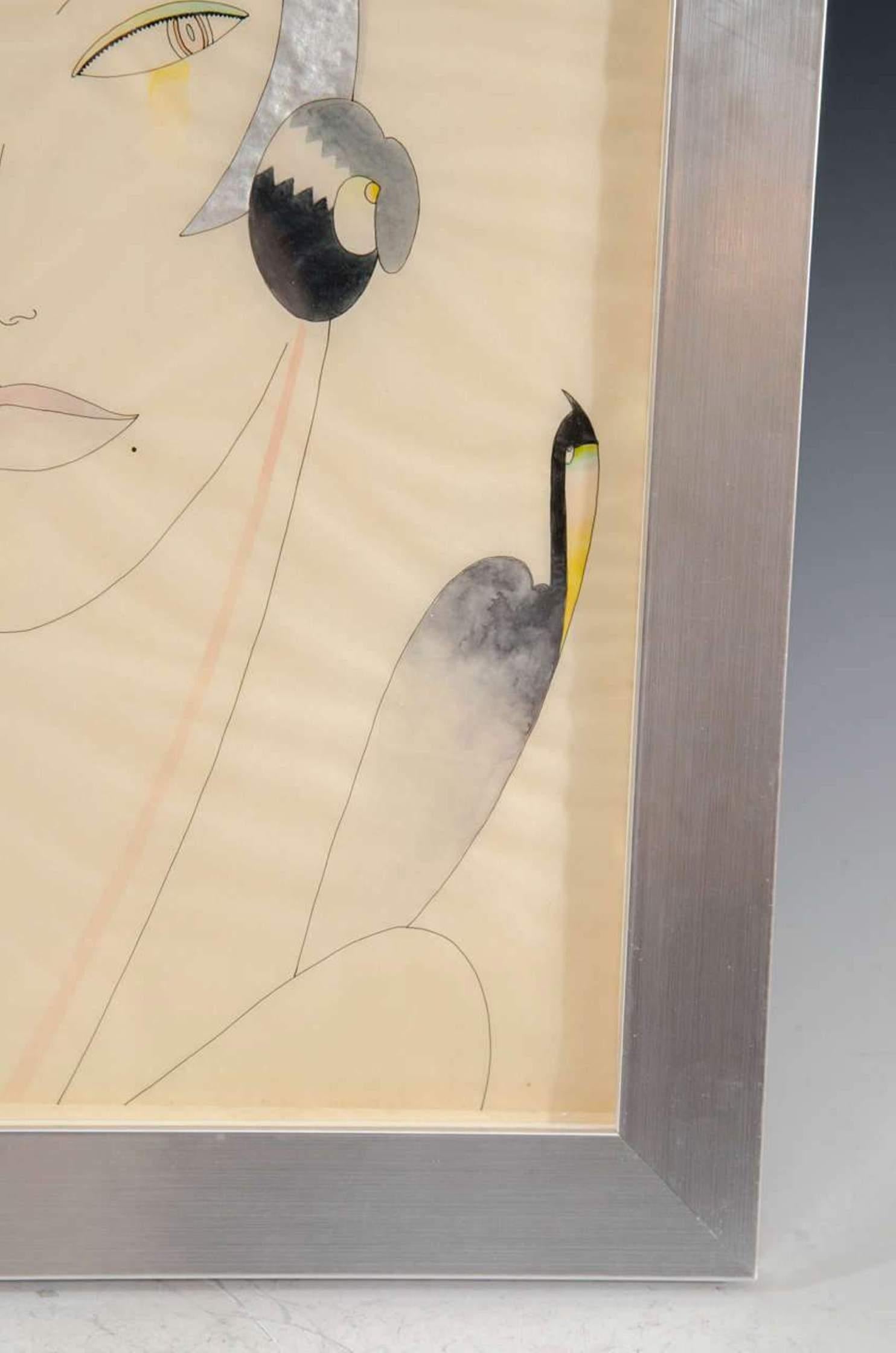 Woman and Bird For Sale 1