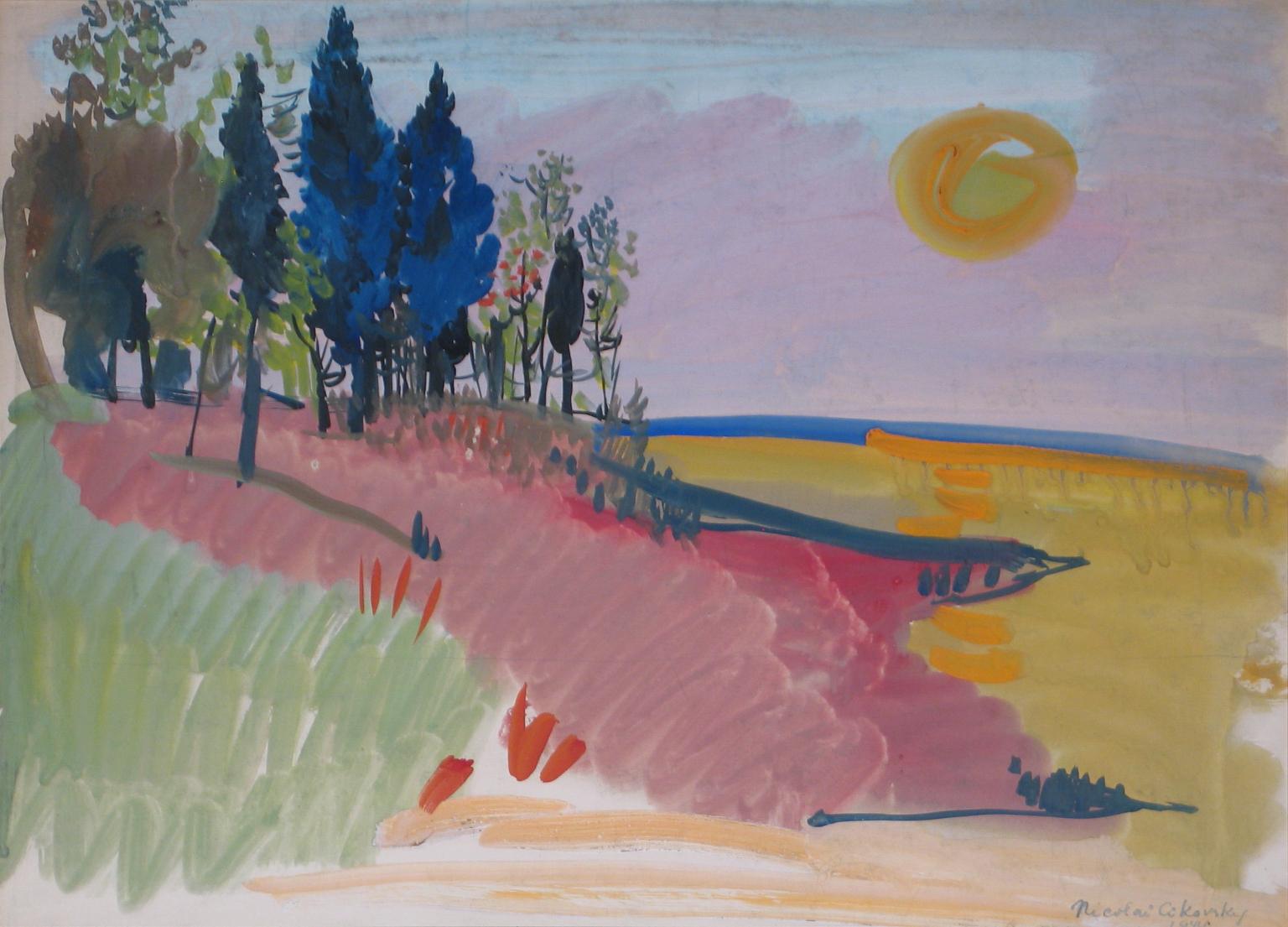 Nikolai Cikovsky  Landscape Art - Abstract Landscape