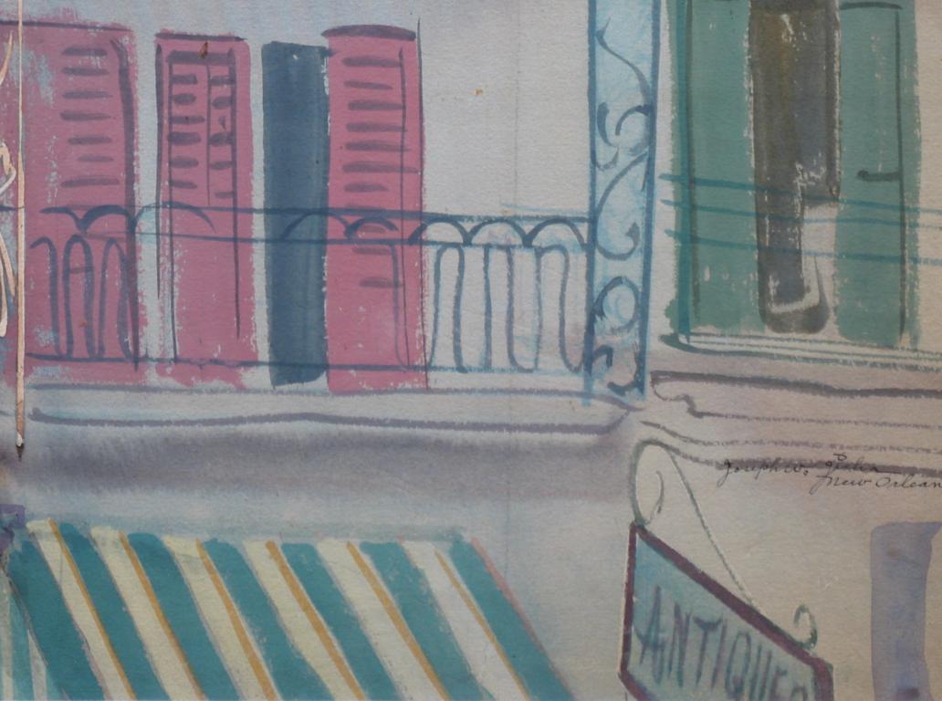 Joseph Jicha
New Orleans
Signed & Titled Lower Right
Watercolor on Paper
20.5 x 29 inches 