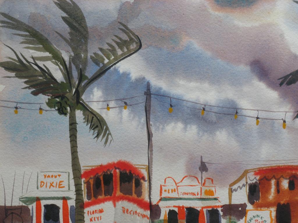 Miami Watercolor For Sale 3