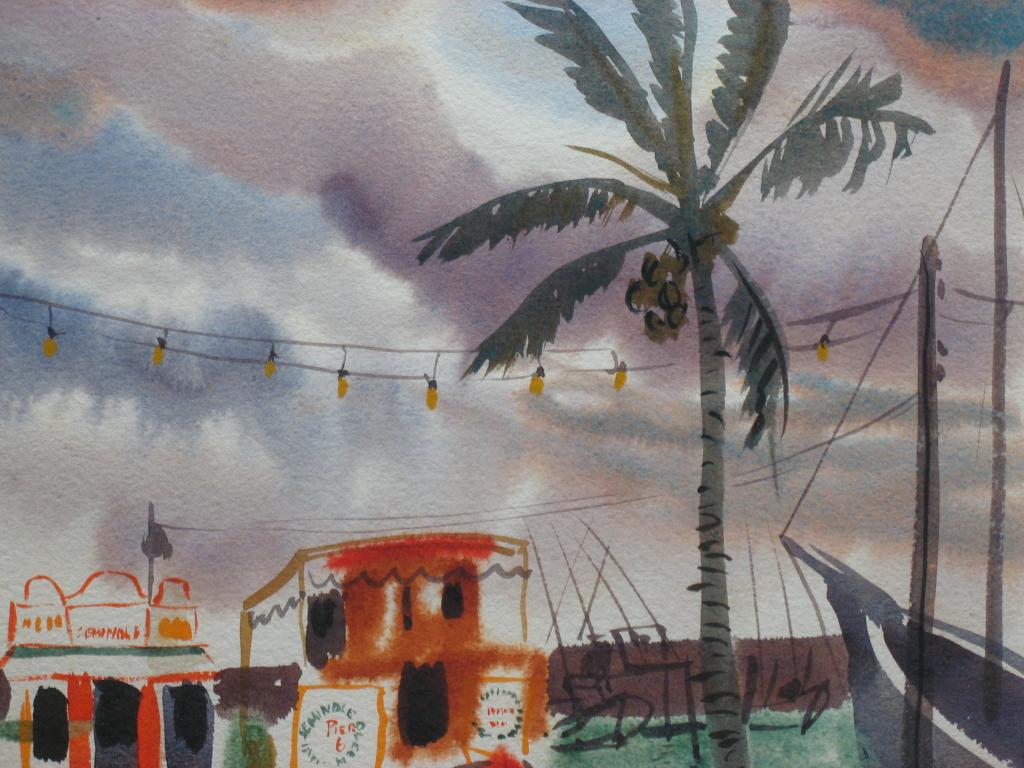 Miami Watercolor For Sale 4