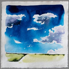 'Ebren Ha Dor, Shifting Sky'. Contemporary Landscape, Rural, Countryside, Clouds