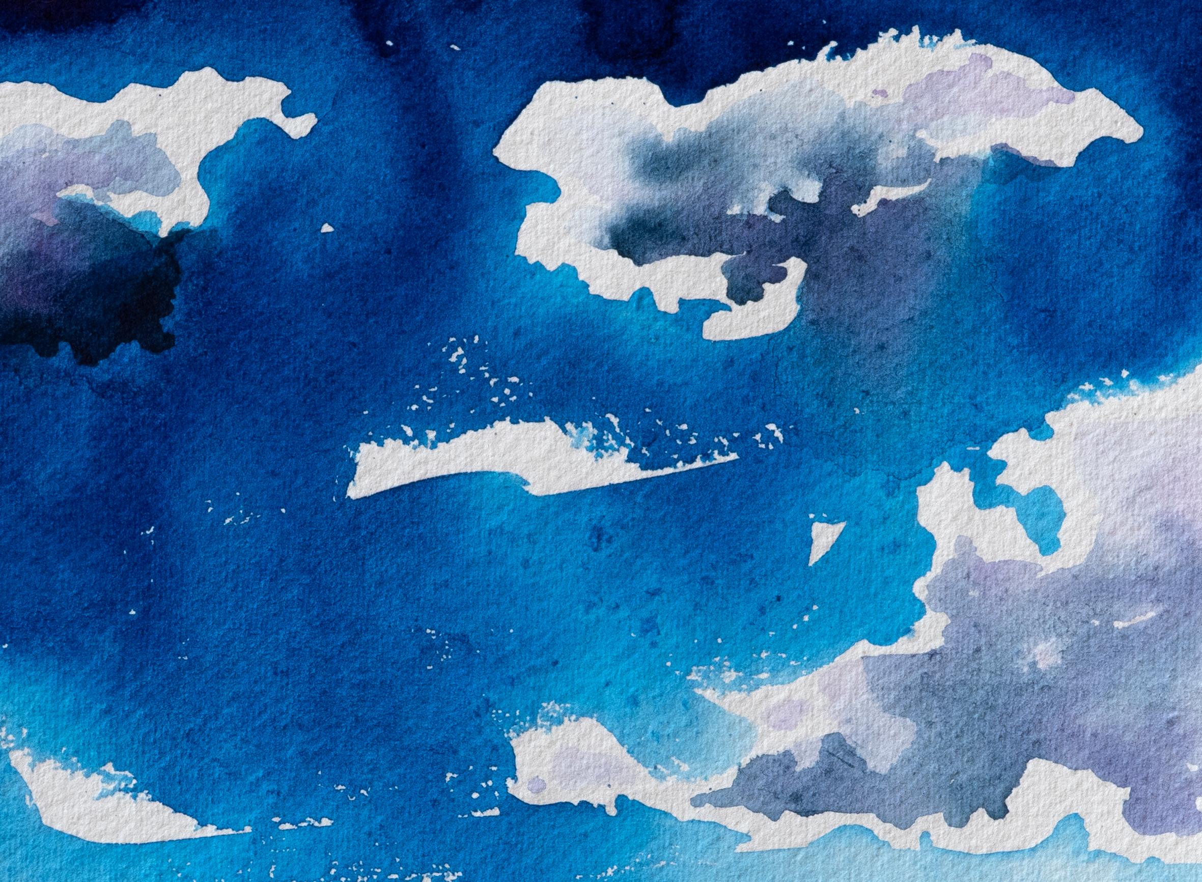 „Ebren Ha Dor, Shifting Sky“, Shifting Sky. Zeitgenössische Landschaft, Landhausstil, Landschaft, Wolken (Grau), Landscape Art, von Sophia Milligan