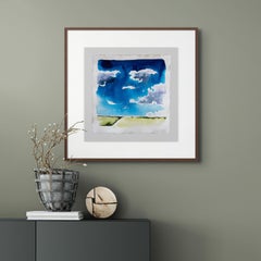 'Ebren Ha Dor, Shifting Sky'. Contemporary Landscape, Rural, Countryside, Clouds