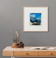 'Clearing Skies'. Contemporary Landscape, Rural, Countryside, Clouds, Moody sky