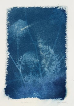 Omvetya III". Azul blanco orilla océano playa cabaña abstracto naturaleza dibujo