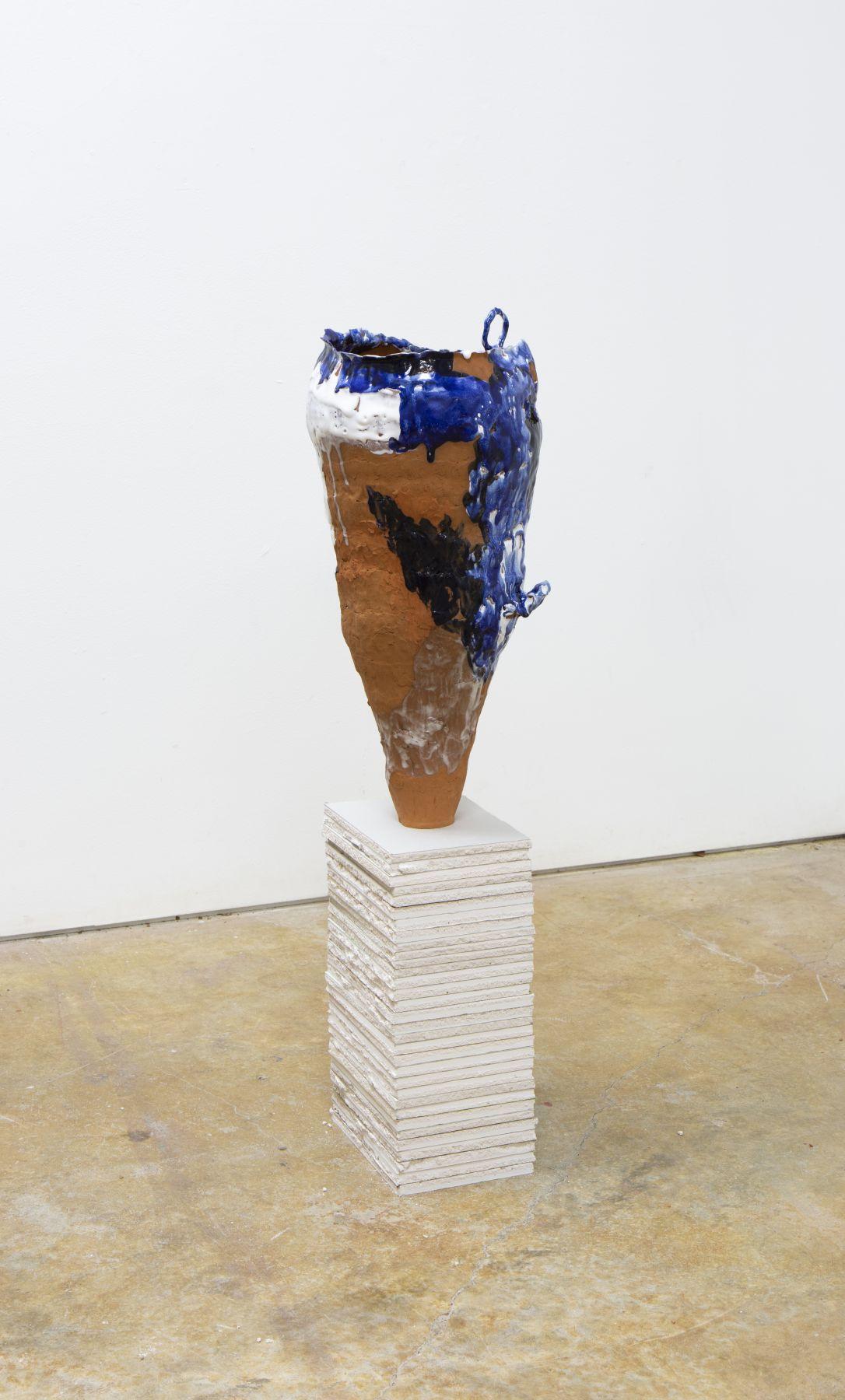 Untitled (water, lows, and blue) - Sculpture by Sam Mack