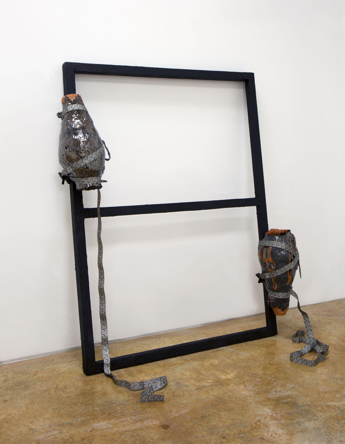 Sam Mack Abstract Sculpture - (what a joyful snap it would be, with straps)