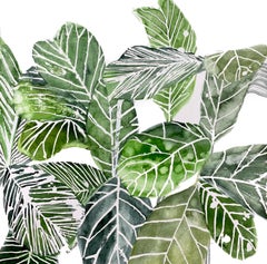 Square Framed Botanical Watercolor by Rachel Kohn - Plant Life #3