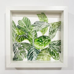 Square Framed Botanical Watercolor by Rachel Kohn - Plant Life #3