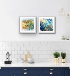 Gestural abstract ocean seacape painting by Ellen Blum - Water 2