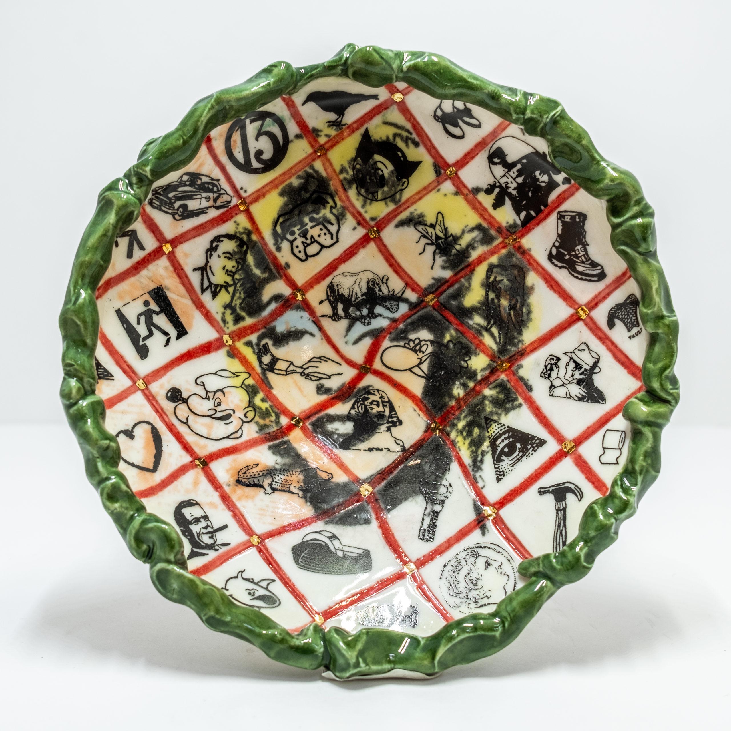 Warhol Influenced Ceramic Bowl With Marilyn Monroe  - Art by Ron Carlson