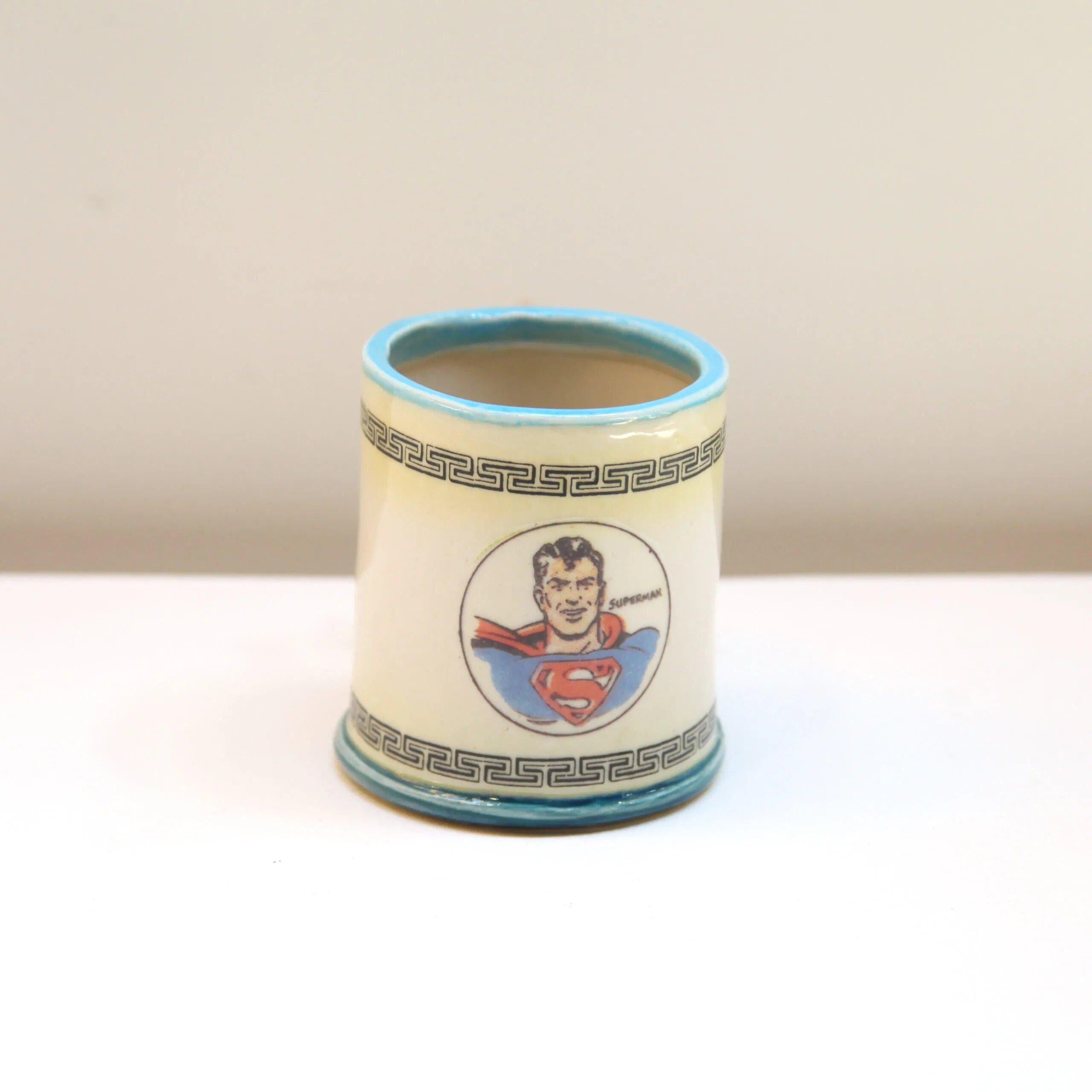 Tazza Pop Art Superman in ceramica