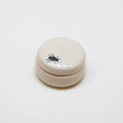 Functional Ceramic Mini Fly Lidded Container